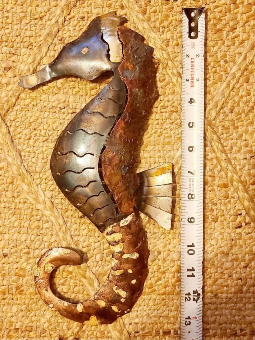 Burnished Copper Seahorse Hanging